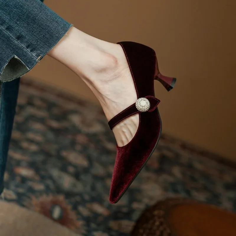 Şarap Kırmızısı Sivri Burun Ma - Women'S Shoes incelemesi ve fiyatı